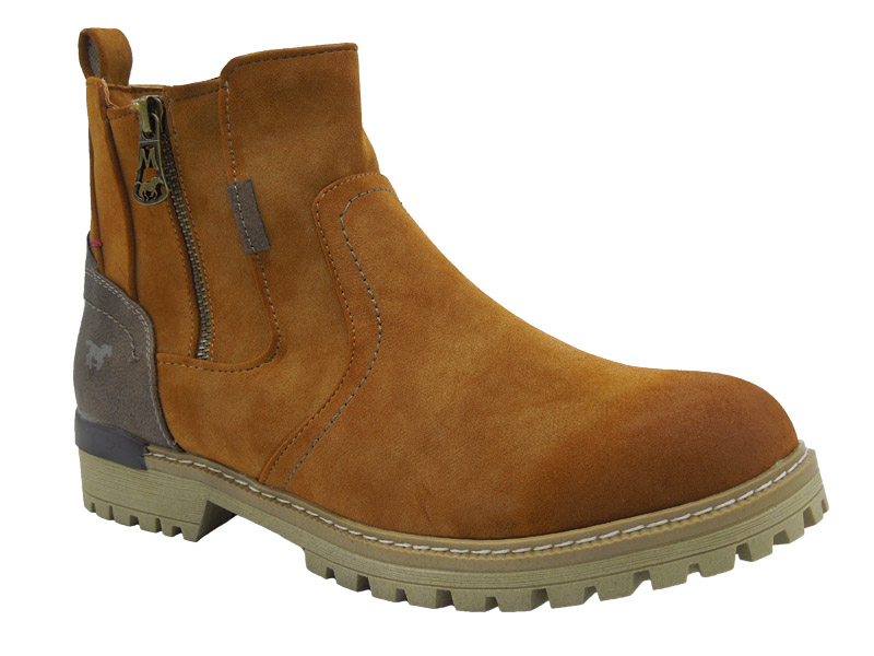 Bottines Mustang Pour Enfant – Classiques, Cuir Synthétique, Fermeture éclair – Modèles Mixtes Tendance