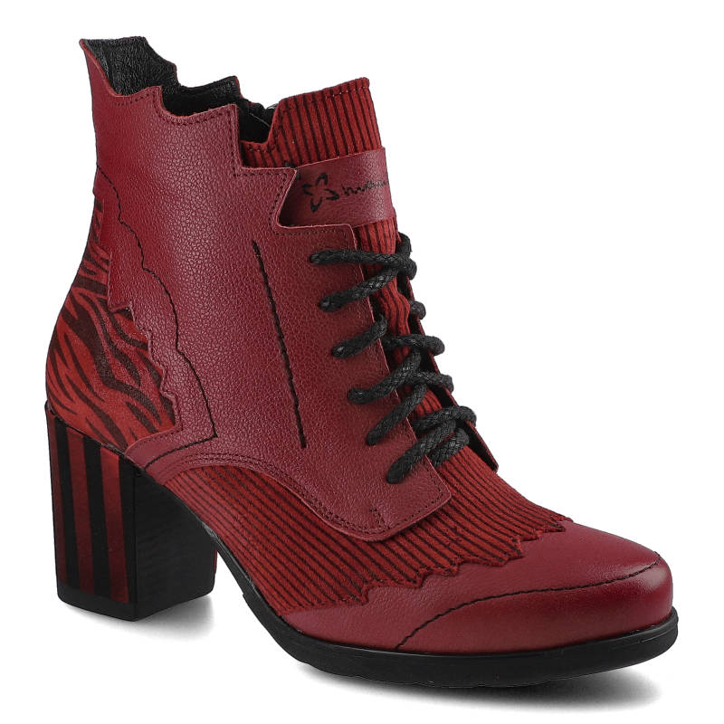 Dámské kotníkové boty Maciejka M03190 červená