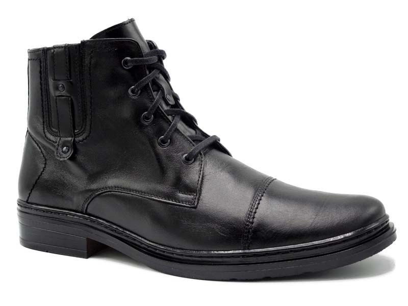 Pánské zimní boty nadměrné, Thomas T197 černá