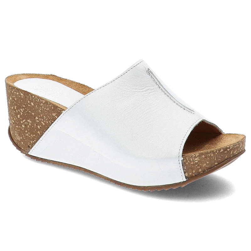 Bílé pantofle Simen S1563A 