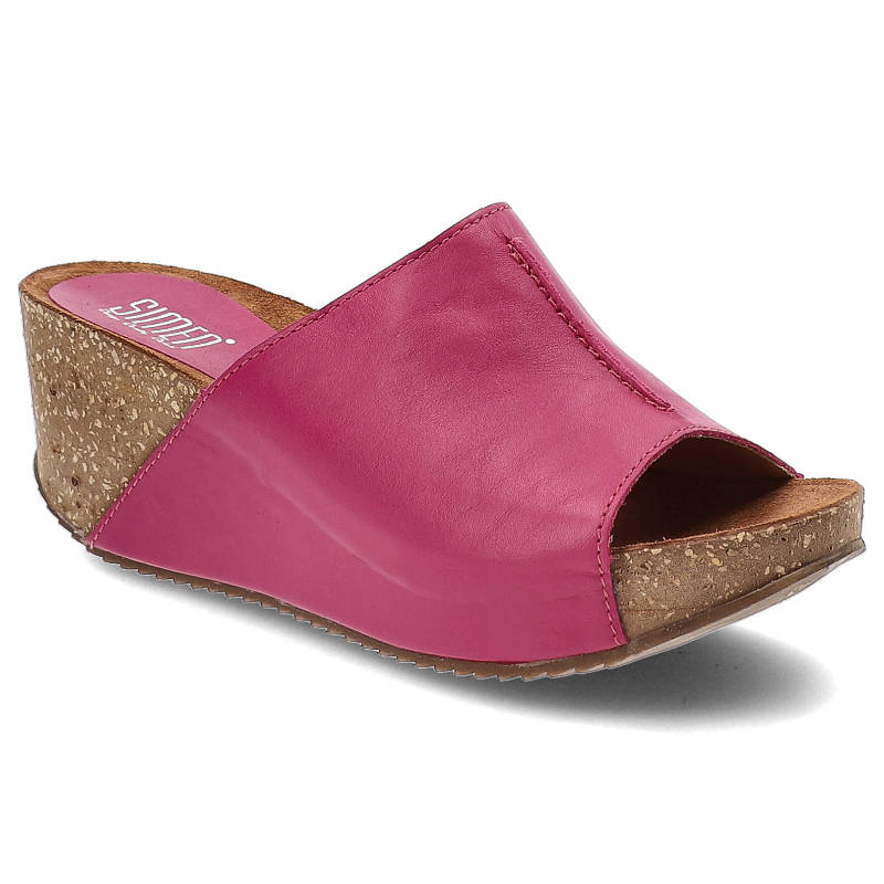 Růžové pantofle Simen S1563A 