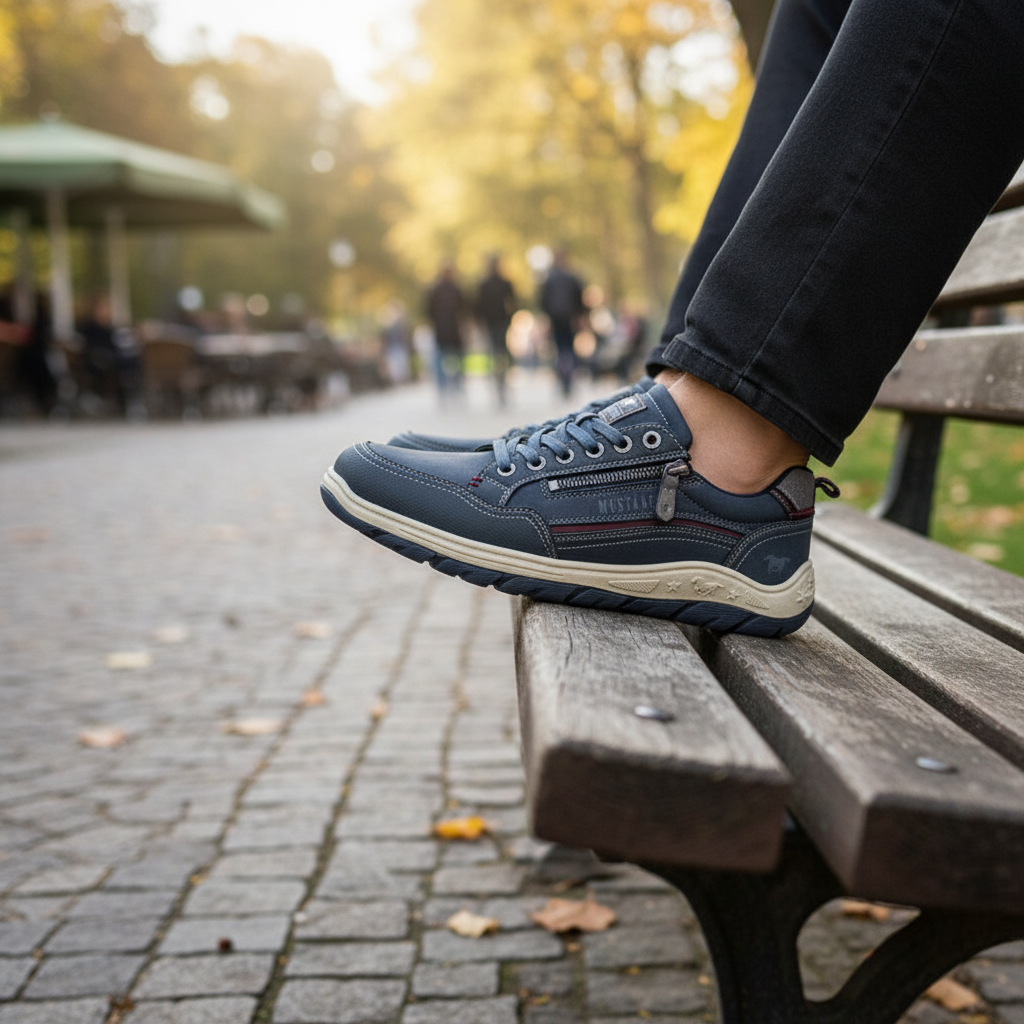 Pánské boty modré Mustang M150181001