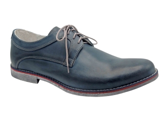 Pánská nadměrná obuv Thomas 342 modrá hladká