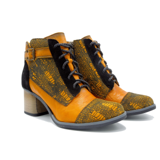 Dámské kotníkové boty Maciejka M05071 žlutá