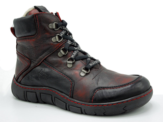 Dámské zimní boty Kacper K40250 black/red